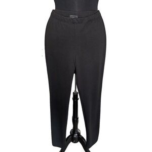 NEW Ponte Skinny Dress Pant By Libra Women's Small Black Pull On Tapered‎ Leg
